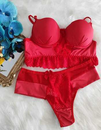 imagem CONJUNTO P VERMELHO REF 9660