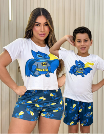 imagem MAE E FILHO STITCH BATMAN MF