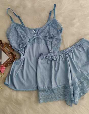 imagem SHORTDOLL  REF 741 AZUL CLARO