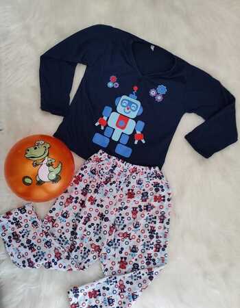 imagem PIJAMA INFANTIL INVERNO MASCULINO REF 254 ROBO