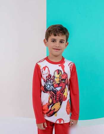 imagem PIJAMA INFANTIL INVERNO MASCULINO SUED 785 HOMEM DE FERRO