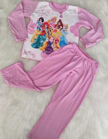 imagem PIJAMA INFANTIL INVERNO FEMININO SUED 784 PRINCESAS