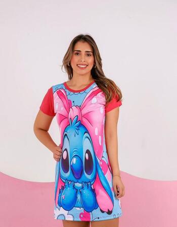 imagem CAMISOLA 606 ROSA PINK STITCH LAÇO