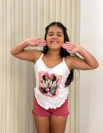 imagem PIJAMA BLOGUERINHA SLIM I70 MINNIE MILK SHAKE