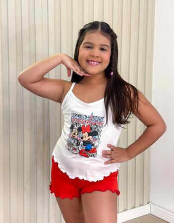 imagem PIJAMA BLOGUERINHA SLIM I70 MICKEY E MINNIE MOSCHINO