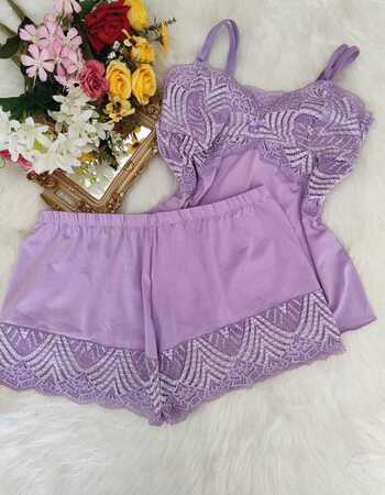 imagem SHORTDOLL  REF FLOR 10002 LILAS