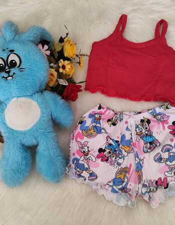 imagem PIJAMA BLOGUERINHA SLIM INFANTIL 702 MINNIE E MARGARIDA