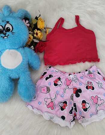 imagem PIJAMA BLOGUERINHA SLIM INFANTIL 702 MINNIE CINEMA