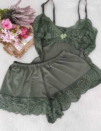 imagem SHORTDOLL  REF 741 VERDE MILITAR 