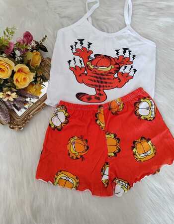 imagem PIJAMA BLOGUERINHA SLIM KI70 GARFIELD