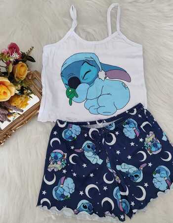 imagem PIJAMA BLOGUERINHA SLIM KI70 STITCH SONECA