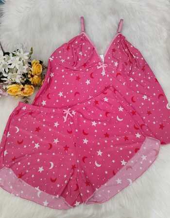 imagem SHORTDOLL LIGANET PLUS 2021 ROSA DE ESTRELA