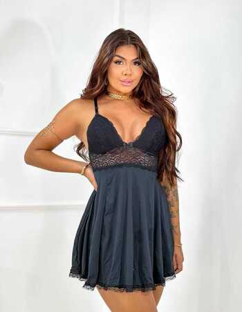 imagem CAMISOLA PRINCESA PRETO