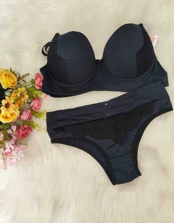 imagem CONJUNTO GG PRETO REF: 0024