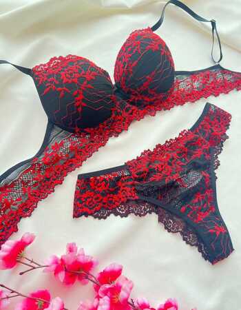 imagem CONJUNTO PREMIUM PRETO VERMELHO