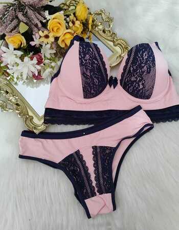 imagem CONJUNTO GG ROSA C AZUL REF: 9541