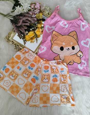 imagem PIJAMA DE SUED ESTAMPADO 631 DOG LOVE