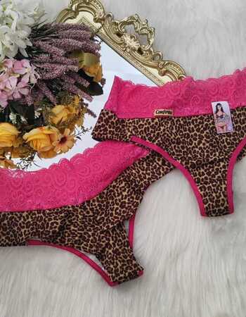 imagem CALCINHA 1059 ANIMAL PRINT ROSA