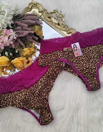 imagem CALCINHA 1059 ANIMAL PRINT ROXO