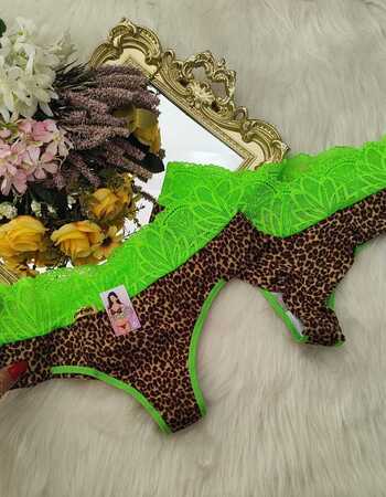 imagem CALCINHA 1059 ANIMAL PRINT VERDE NEON