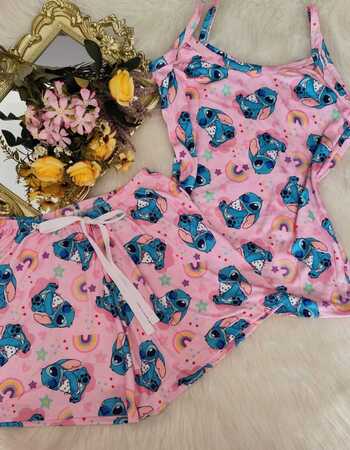 imagem PIJAMA DE SUED ESTAMPADO 631 SONECA ROSE