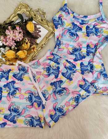 imagem PIJAMA DE SUED ESTAMPADO 631 THAYDAY