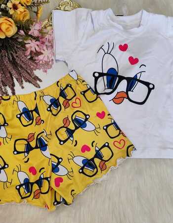 imagem PIJAMA INFANTIL COM MANGA I85 OCULOS AMARELO