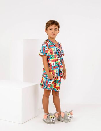 imagem PIJAMA INFANTIL MASCULINO AMERICANO SUED 776 CARROS