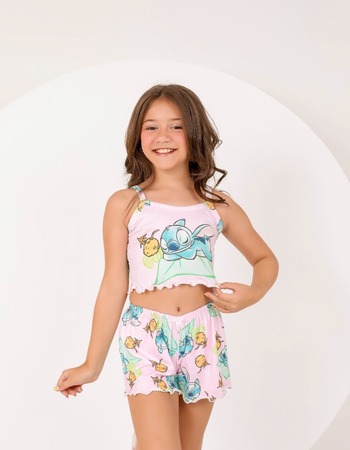 imagem PIJAMA BLOGUERINHA SLIM INFANTIL 703 COCO