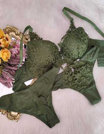 imagem CONJUNTO GLAMOUR REF 316 VERDE MILITAR