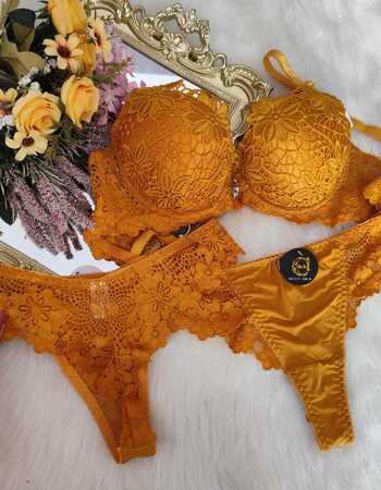 imagem CONJUNTO GLAMOUR REF 317 MOSTARDA