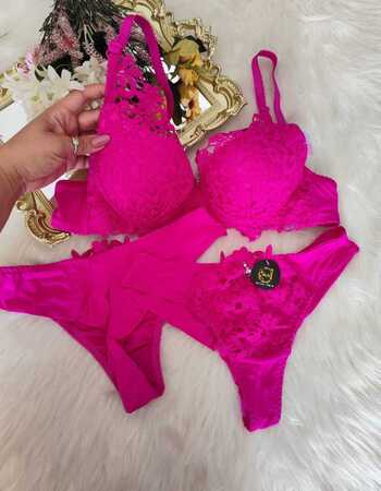 imagem CONJUNTO GLAMOUR REF 316 ROSA NEOM