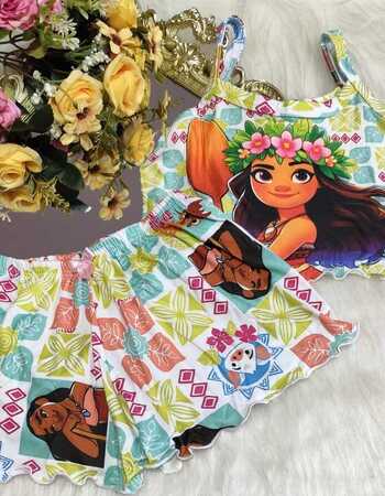 imagem PIJAMA INFANTIL FEMININO SUED 703 FLORES COROA