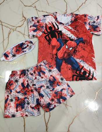 imagem PIJAMA INFANTIL MASCULINO SUED 772 HA VERMELHO