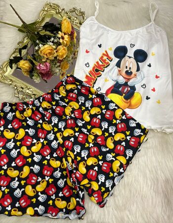 imagem PIJAMA SUED PLUS PF70 PRETO MAO