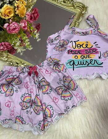 imagem PIJAMA INFANTIL FEMININO SUED 703 VOCE PODE